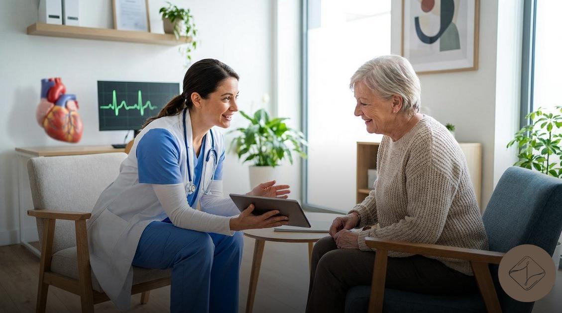 Acompanhamento cardiológico especializado com a Dra. Luciana Gouveia focado no risco cardiovascular na menopausa e na avaliação de sintomas como palpitações e dor no peito por estresse;climáterio e menopausa