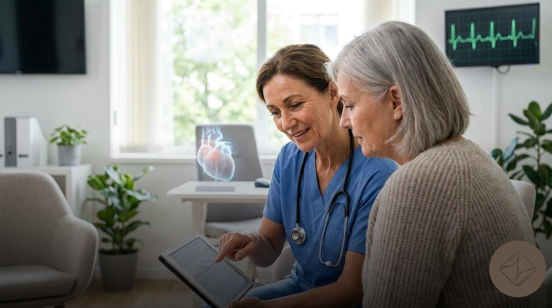 Acompanhamento cardiológico especializado com a Dra. Luciana Gouveia focado no risco cardiovascular na menopausa e na avaliação de sintomas como palpitações e dor no peito por estresse;avaliação cardiológica preventiva