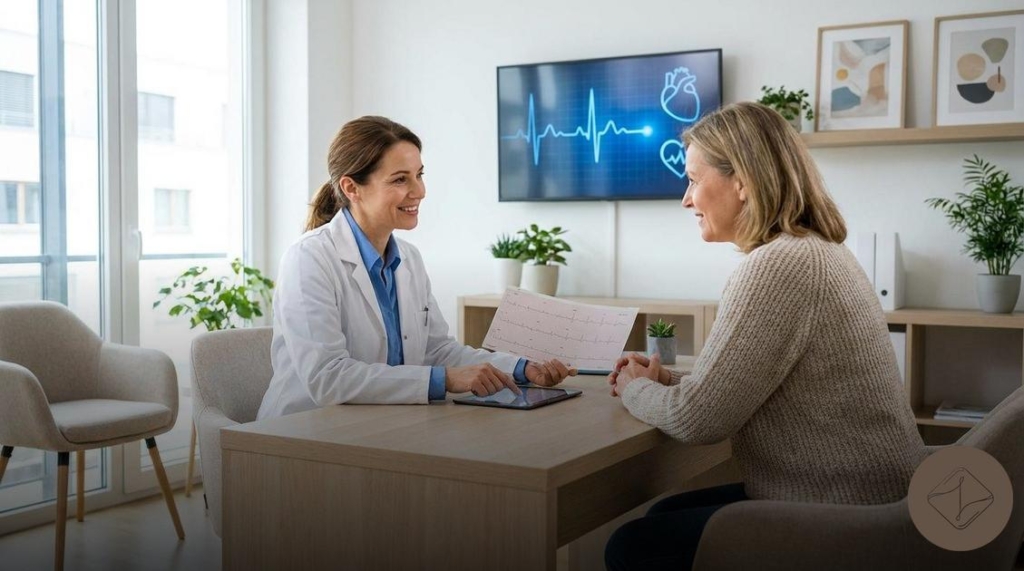 Dra. Luciana Gouveia CRM-MS 6582 RQE 4024/4506 é cardiologista em Dourados-MS;avaliação cardiológica antes da terapia de reposição hormonal